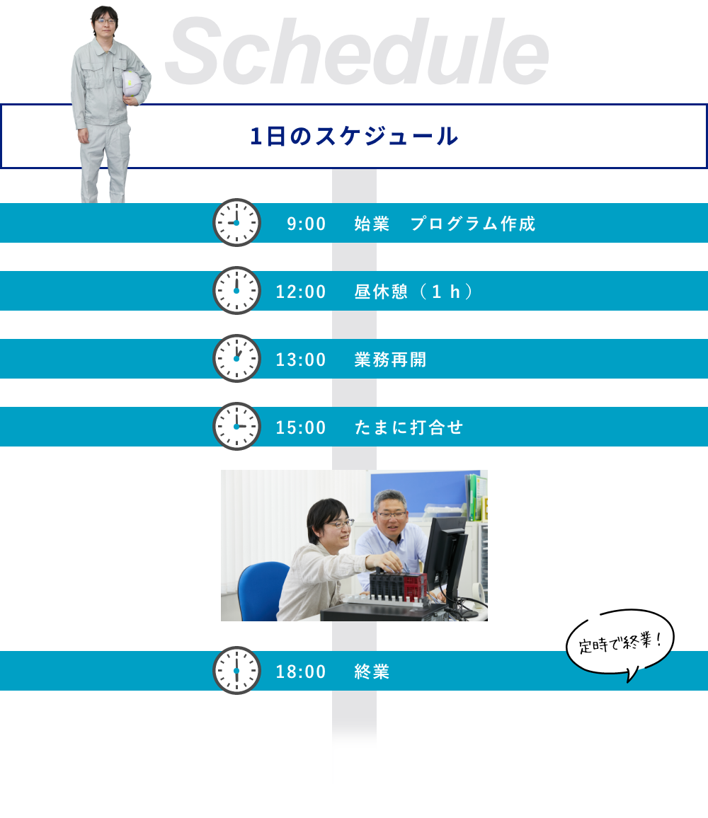 1日のスケジュール