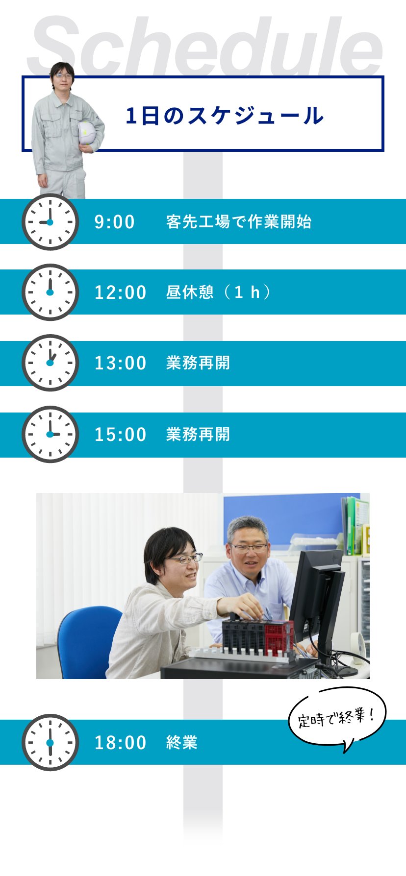 1日のスケジュール