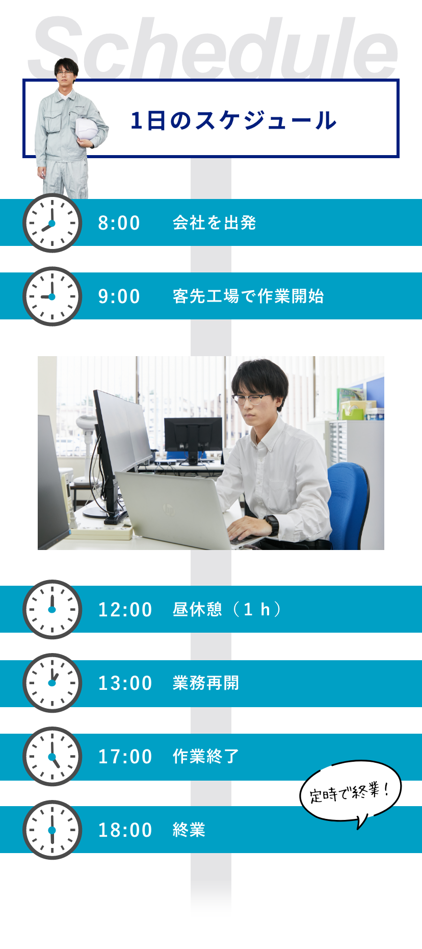 1日のスケジュール